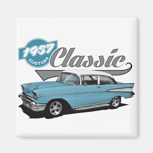 Een blauw Klassiek Magneet (Voorkant)