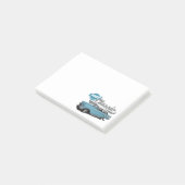 Een blauw Klassiek Post-it® Notes (Schuin)