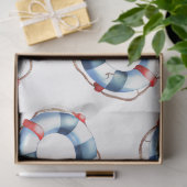 Een blauw Nautical Series Design 5 Tissuepapier (Geschenk)