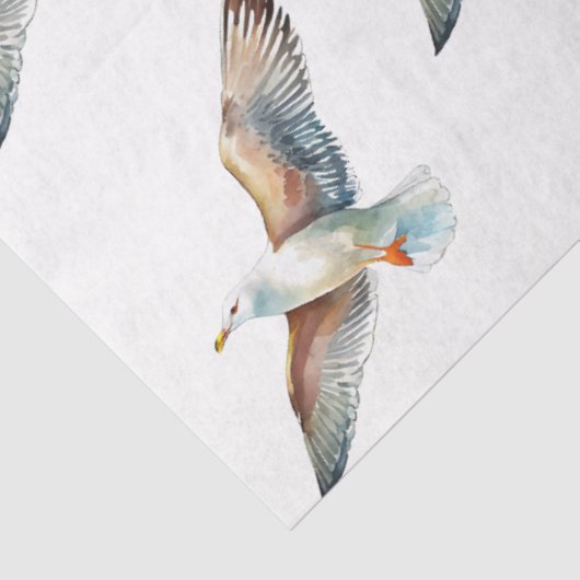 Een blauw Nautisch Series Design 4 Tissuepapier (Detail)