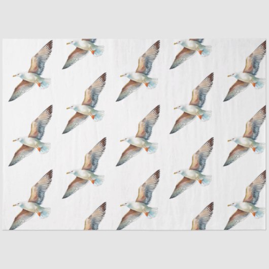 Een blauw Nautisch Series Design 4 Tissuepapier (Voorkant)