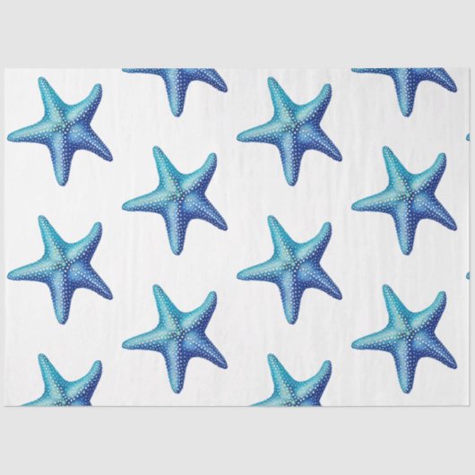 Een  blauw Nautisch Series-ontwerp 6 Tissuepapier (Voorkant)