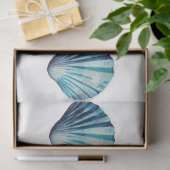 Een  blauw ontwerp uit de Nautical Series 13 Tissuepapier (Geschenk)