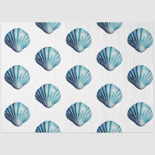 Een  blauw ontwerp uit de Nautical Series 13 Tissuepapier (Voorkant)