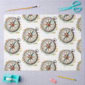 Een  blauw ontwerp uit de Nautische reeks 7 Tissuepapier (Craft)