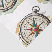 Een  blauw ontwerp uit de Nautische reeks 7 Tissuepapier (Detail)