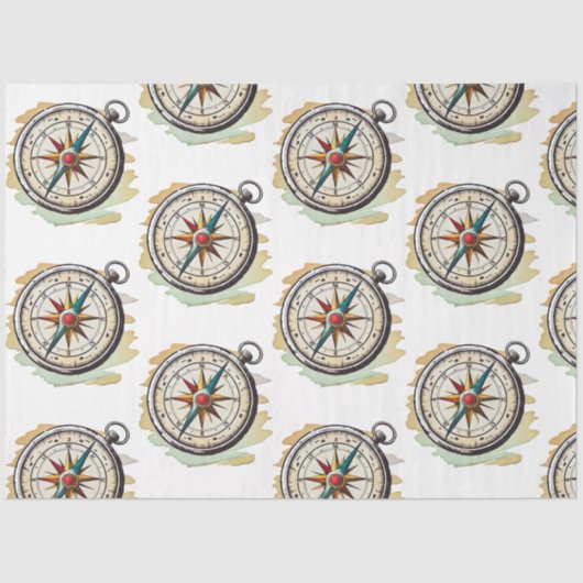 Een  blauw ontwerp uit de Nautische reeks 7 Tissuepapier (Voorkant)