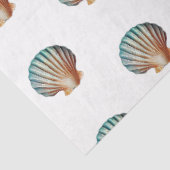 Een  blauw ontwerp van de Nautische Reeks 1 Tissuepapier (Detail)