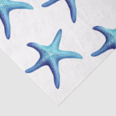 Een  blauw ontwerp van de Nautische Reeks 2 Tissuepapier (Detail)