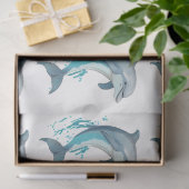 Een blauw ontwerp voor de Nautische reeks 8 Tissuepapier (Geschenk)