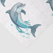 Een blauw ontwerp voor de Nautische reeks 8 Tissuepapier (Detail)