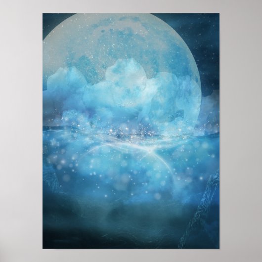 Een blauw Poster (Voorkant)