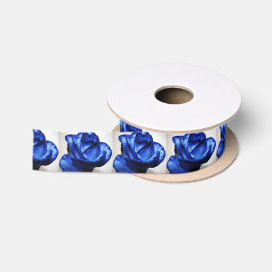 Een blauw Roos voor mam Satijnen Lint