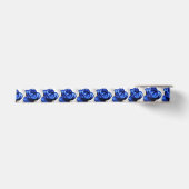 Een blauw Roos voor mam Satijnen Lint (Voorkant)