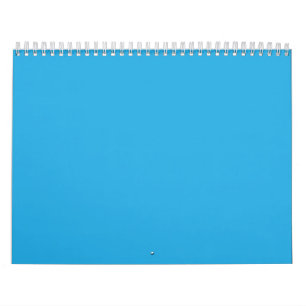 Een blauw vierkant omlijst door een witte rand, pr kalender