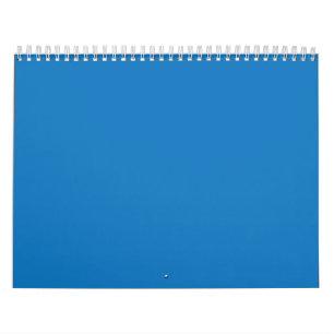 Een blauw vierkant omlijst door een witte rand, pr kalender