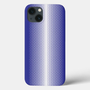 Een blauw-wit gestreepte achtergrond Case-Mate iPhone case