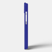 Een blauw-wit gestreepte achtergrond Case-Mate iPhone case (Achterkant / Links)