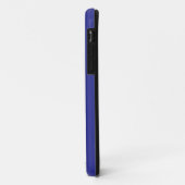 Een blauw-wit gestreepte achtergrond Case-Mate iPhone case (Achterkant/links)
