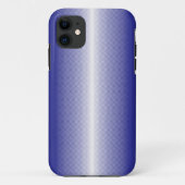 Een blauw-wit gestreepte achtergrond Case-Mate iPhone case (Achterkant)
