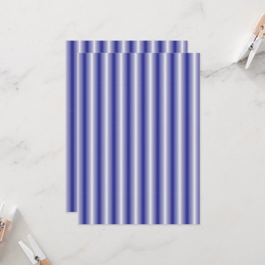 Een blauw-wit gestreepte achtergrond kaart (Voorkant / Achterkant in situ)