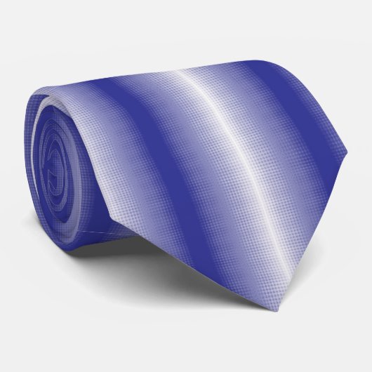 Een blauw-wit gestreepte achtergrond stropdas (Opgerold)