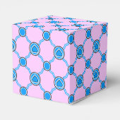 Een blauw wit hart bedankdoosjes (Achterkant)