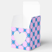 Een blauw wit hart bedankdoosjes (Geopend)