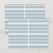 Een blauw-wit patroon met een witte achtergrond briefkaart (Voorkant / Achterkant)