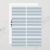 Een blauw-wit patroon met een witte achtergrond kaart (Voorkant / Achterkant)