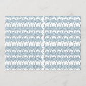 Een blauw-wit patroon met een witte achtergrond programmakaart (Voorkant)