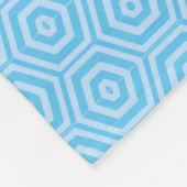 Een blauw Zebra strips met een verfcode Fleece Deken (Hoek)