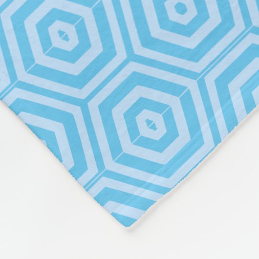 Een blauw Zebra strips met een verfcode Fleece Deken (Hoek)