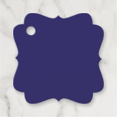 Een blauwe achtergrond met een klok bedankjes labels (Voorkant)