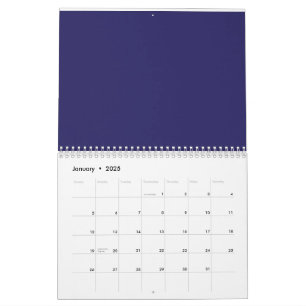 Een blauwe achtergrond met een klok erop kalender