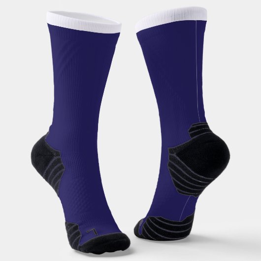 Een blauwe achtergrond met een klok erop sokken (Gebogen)