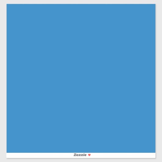 Een blauwe achtergrond met een sticker (Vel)