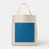 een blauwe achtergrond met een zwart-wit klok tote bag (Achterkant)