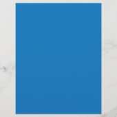 Een blauwe achtergrond met een zwart-witte klok flyer (Voorkant)