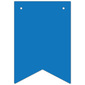 Een blauwe achtergrond met een zwart-witte klok vlaggetjes (Tweede vlag)