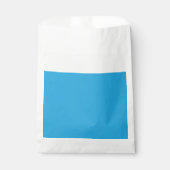 Een blauwe achtergrond met een zwarte en witte kat bedankzakje (Voorkant)