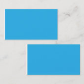 Een blauwe achtergrond met een zwarte en witte kat contactkaartje (Voorkant / Achterkant)