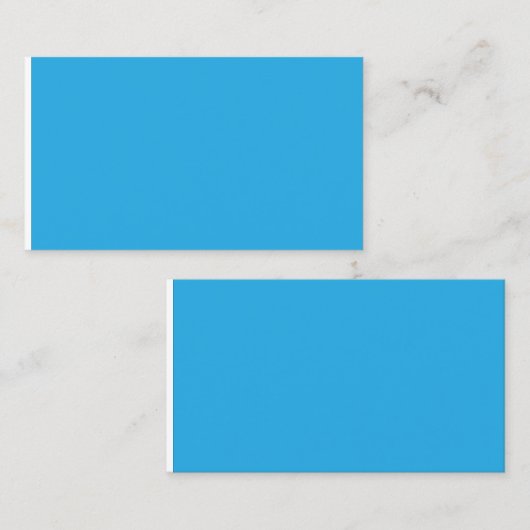 Een blauwe achtergrond met een zwarte en witte kat contactkaartje (Voorkant / Achterkant)