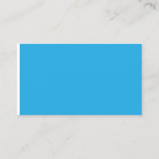 Een blauwe achtergrond met een zwarte en witte kat contactkaartje (Achterkant)