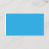 Een blauwe achtergrond met een zwarte en witte kat contactkaartje (Voorkant)