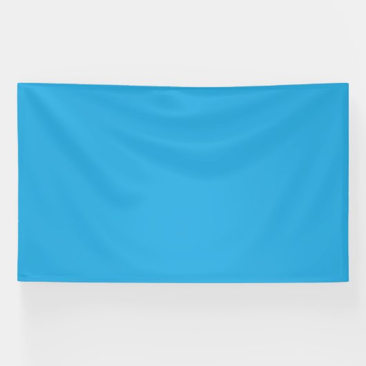Een blauwe achtergrond met een zwarte en witte kat spandoek (Horizontaal)