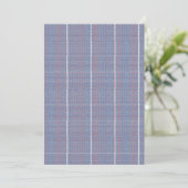 Een blauwe achtergrond met rode en witte design kaart (Staand voorkant)
