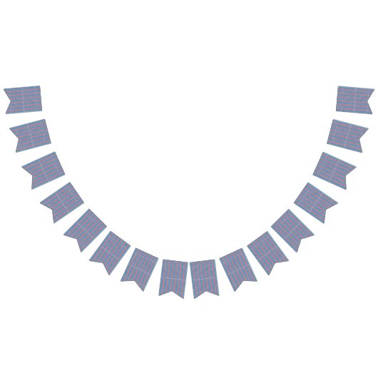 een blauwe achtergrond met rode en witte ontwerpen vlaggetjes (Alle)