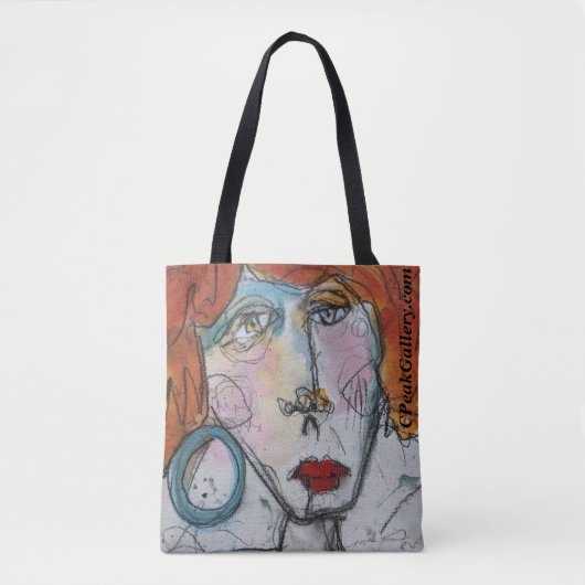 Eén blauwe Canvas tas (Voorkant)