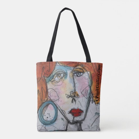 Eén blauwe Canvas tas (Achterkant)